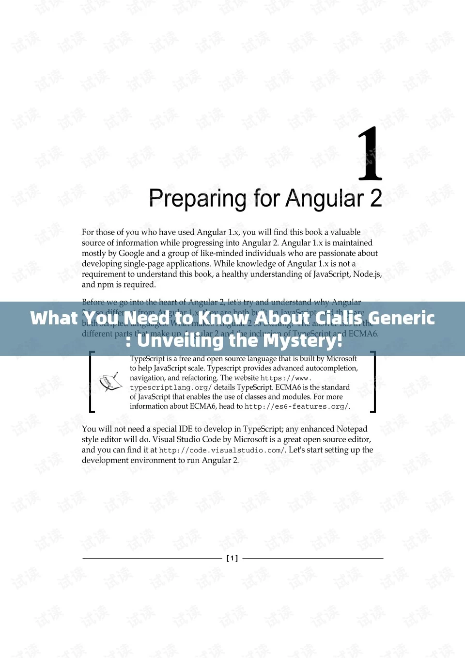 What You Need to Know About Cialis Generic: Unveiling the Mystery!，Unveiling the Mystery of Cialis Generic: What You Must Know