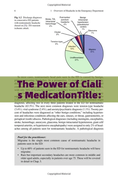 The Power of Cialis MedicationTitle: Understanding the Impact of Cialis Medication on Modern Health