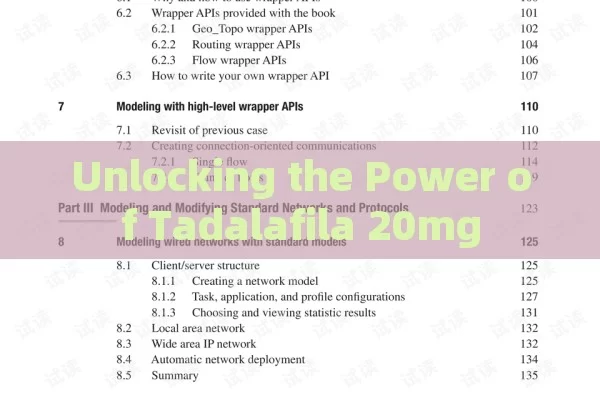 Unlocking the Power of Tadalafila 20mg