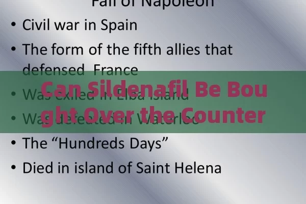 Can Sildenafil Be Bought Over the Counter in Spain?