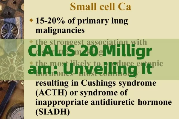 CIALIS 20 Milligram: Unveiling Its Potential