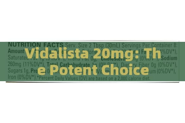 Vidalista 20mg: The Potent Choice