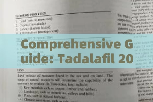 Comprehensive Guide: Tadalafil 20 mg in Spanish Pharmacies